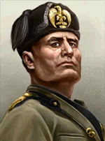 Portrait of Benito Mussolini